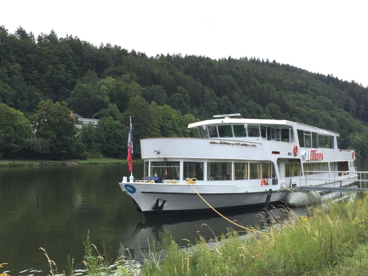 Natur Und Neckarblick Bei Heidelberg Hirschhorn Eksteriør bilde