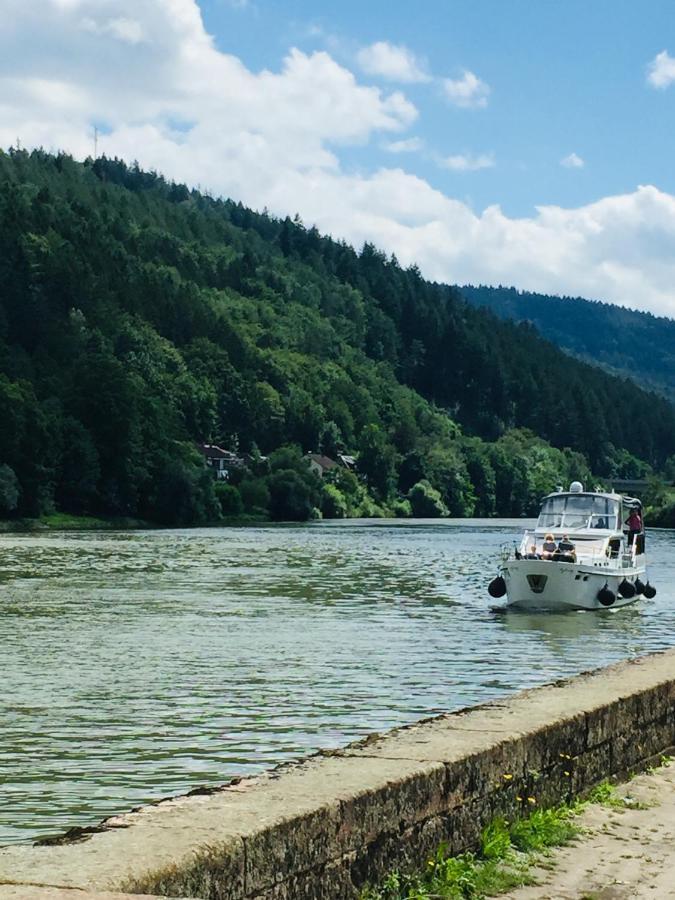 Natur Und Neckarblick Bei Heidelberg Hirschhorn Eksteriør bilde