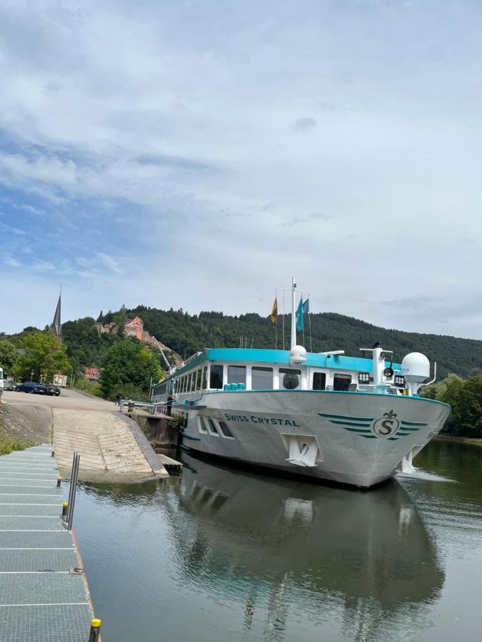 Natur Und Neckarblick Bei Heidelberg Hirschhorn Eksteriør bilde