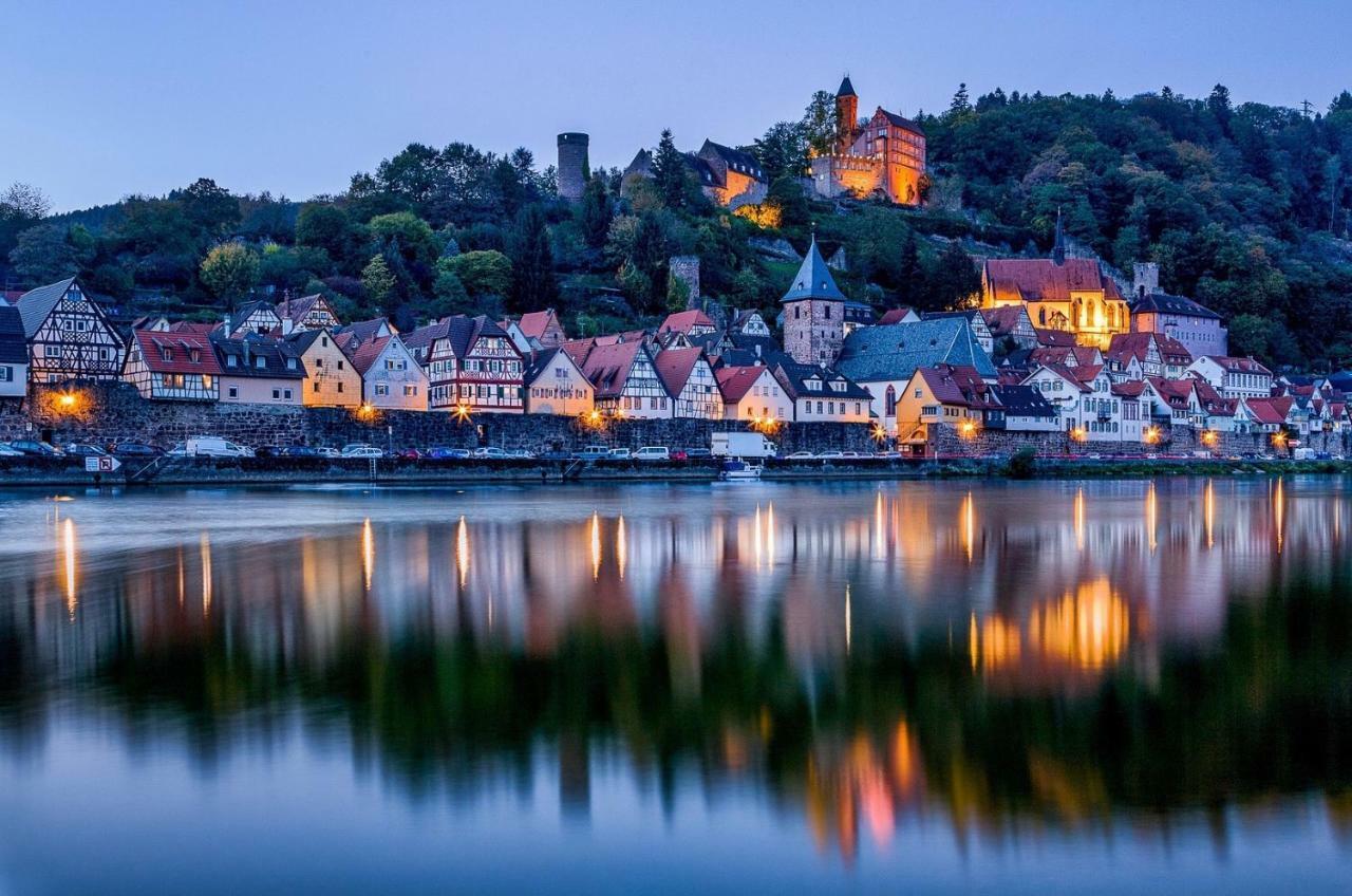 Natur Und Neckarblick Bei Heidelberg Hirschhorn Eksteriør bilde